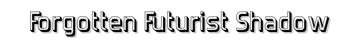 Forgotten Futurist Shadow font